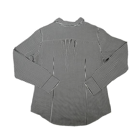 INC International Concepts Black/White Striped Button-Down Womens Size 10 - Picture 6 of 6